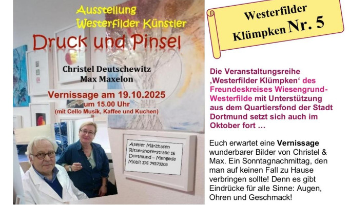 Plakat der Veranstaltungsreihe Westerfilder Klümpken Nr.5