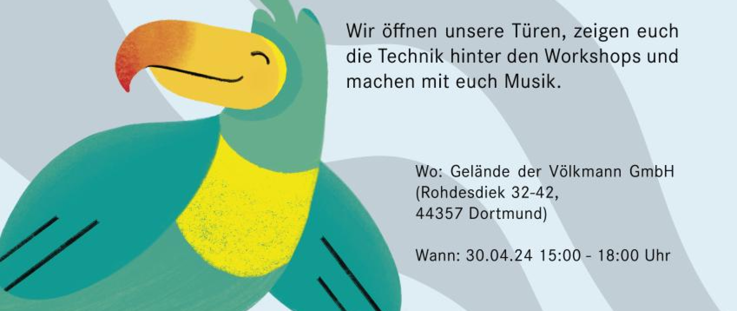 Plakat Open House des Tiny Music House