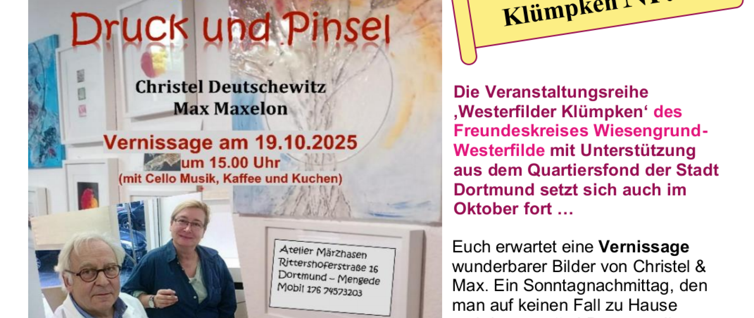 Veranstaltungshinweis